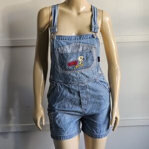 Denim Tweety Bird Overalls Size M